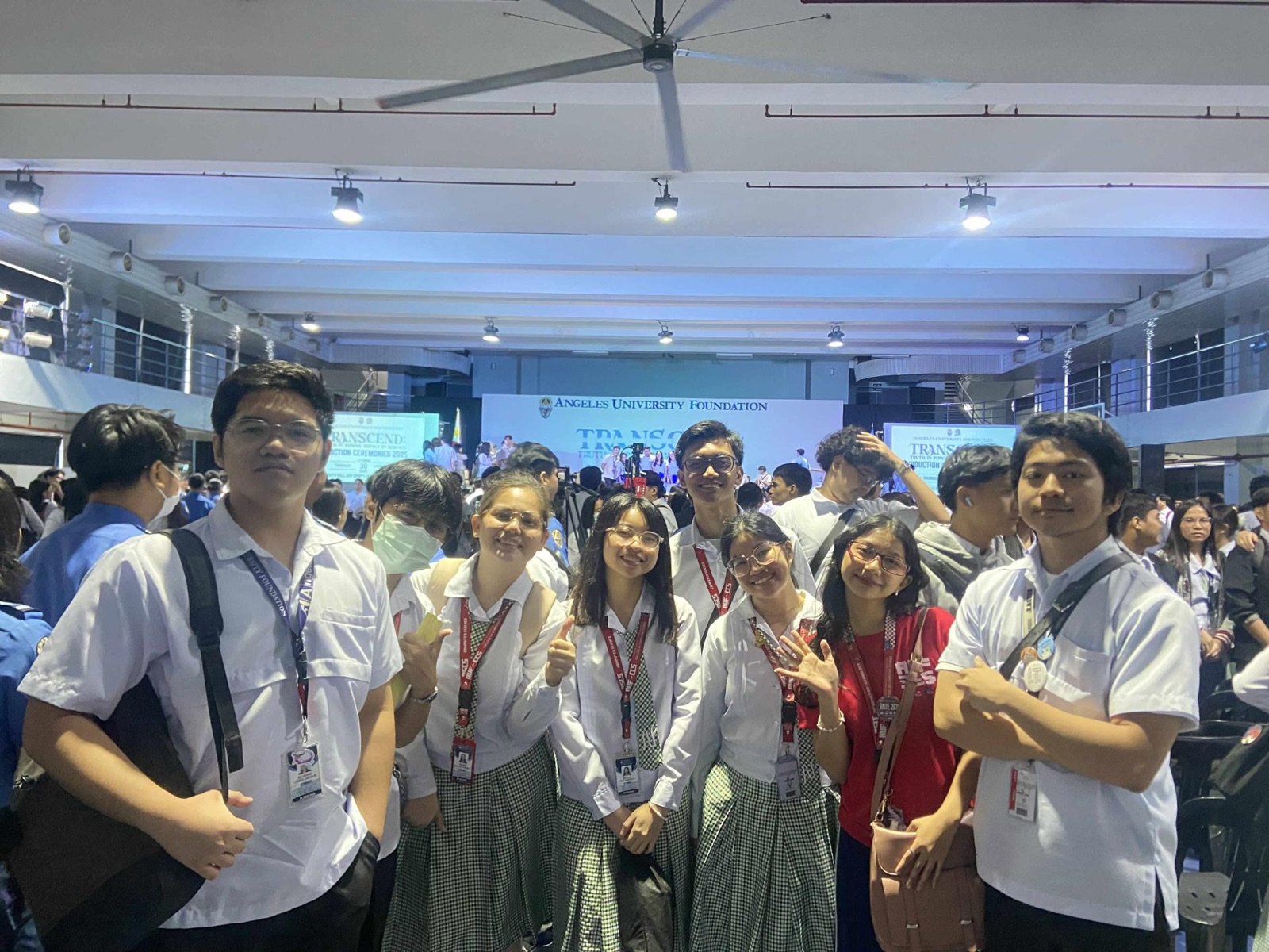Students at the Transcend event
